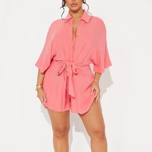 Fashion Nova Linen Romper